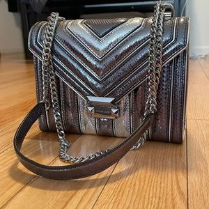Michael Kors Silver Whitney Shoulder Bag